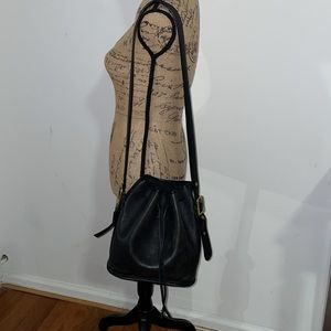 Coach Black Leather Shoulder Bag